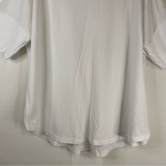 GIBSON LATIMER Crew Neck Loose Short Sleeve Tee White Lightweight Size Large - Picture 7 of 15